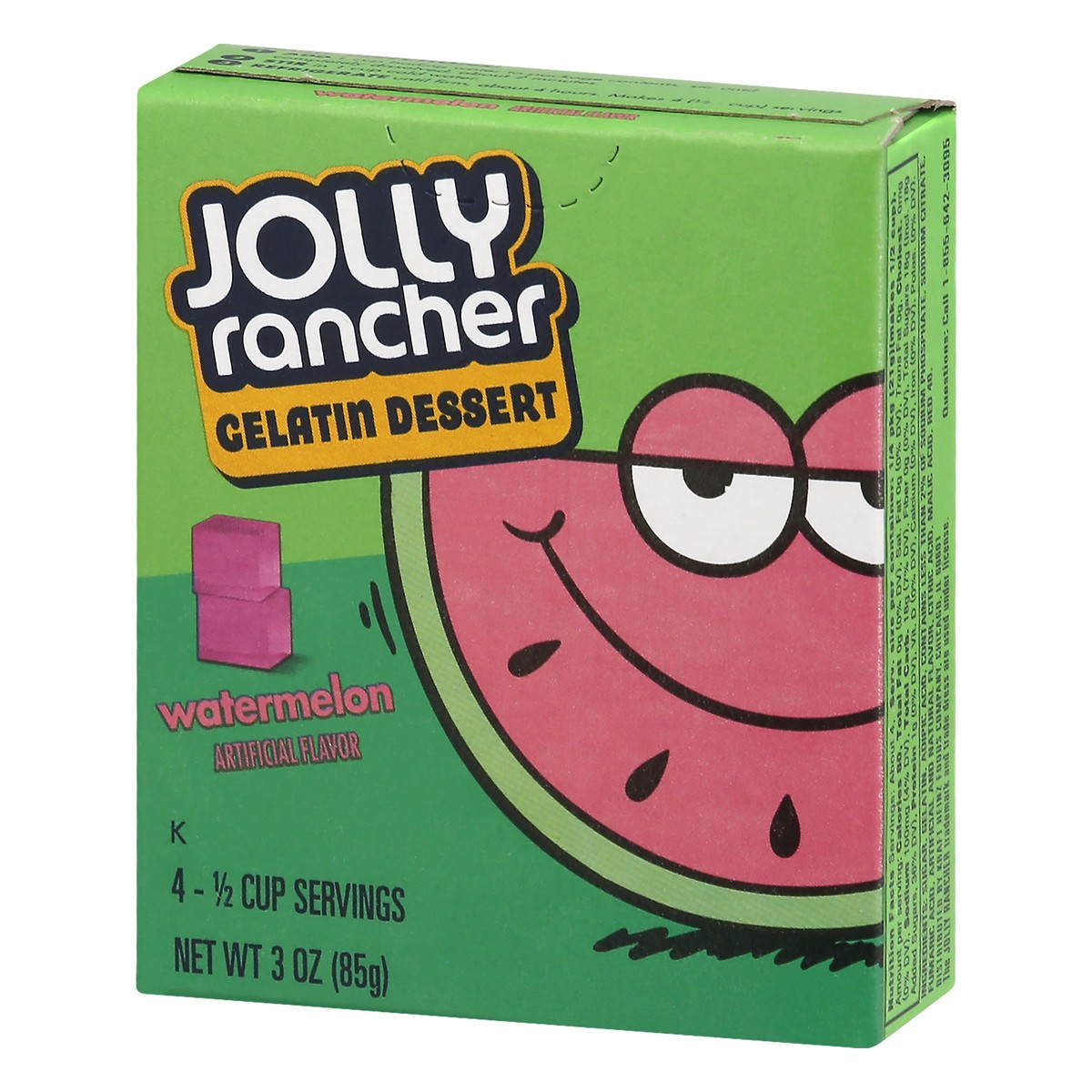 slide 5 of 10, Jolly Rancher Sour Watermelon Gelatin Dessert, 3 oz Box, 3 oz