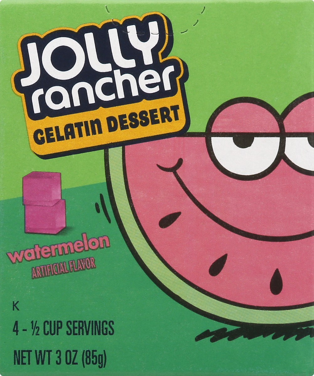 slide 3 of 10, Jolly Rancher Sour Watermelon Gelatin Dessert, 3 oz Box, 3 oz