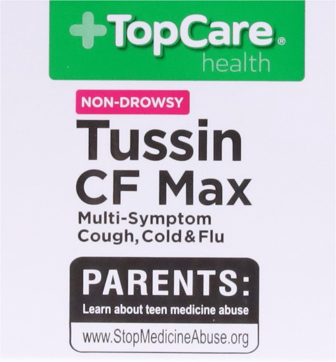slide 8 of 14, TopCare Health Severe Non-Drowsy Maximum Strength Raspberry Flavor Tussin CF Max 8 fl oz, 8 fl oz