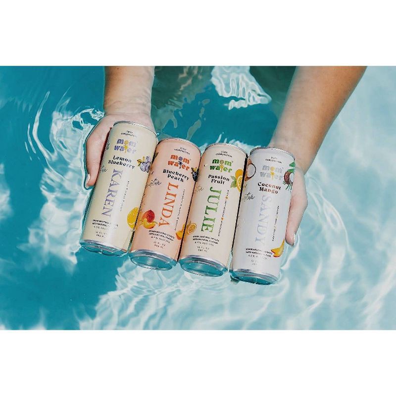 slide 10 of 10, Mom Water Variety Pack - 8pk/355ml Cans, 8 ct, 355 ml