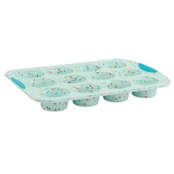 Trudeau Silicone Confetti Bunny Muffin Baking Pan 1 ct