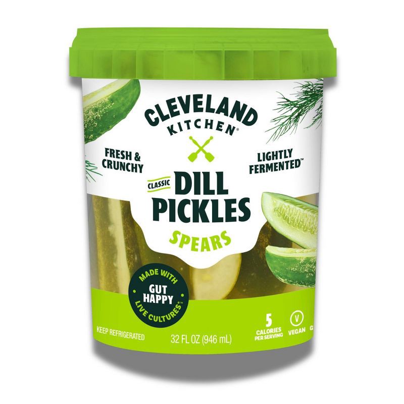 slide 1 of 7, Cleveland Kitchen Classic Dill Pickle Spears - 32oz, 32 oz