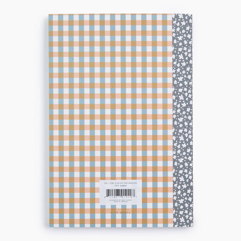 slide 3 of 4, West Emory College Ruled Composition Notebook Yellow Check, 1 ct