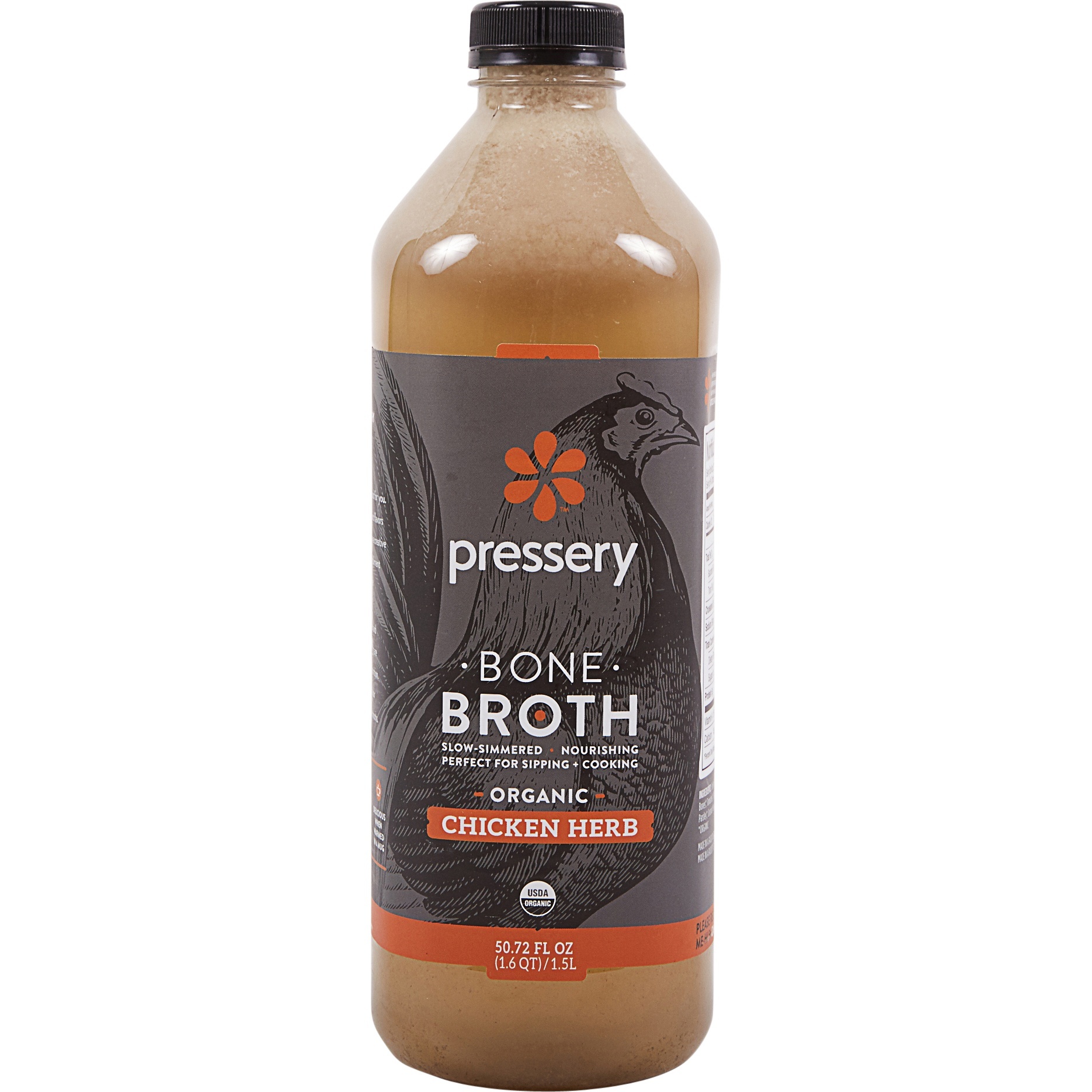 slide 1 of 1, Pressery Organic Beef Bone Broth, 