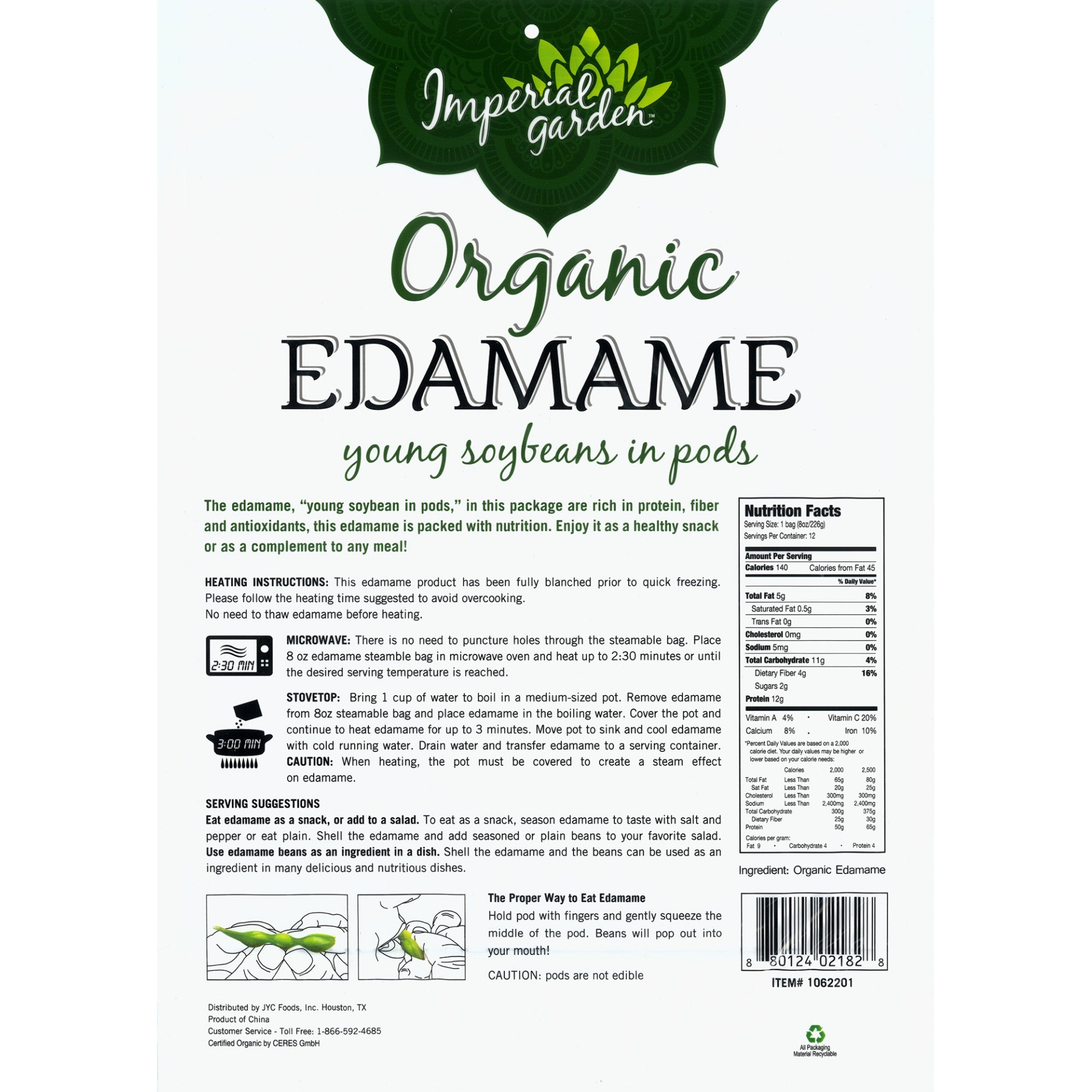 slide 2 of 2, Imperial Garden Organic Edamame , 6 lb