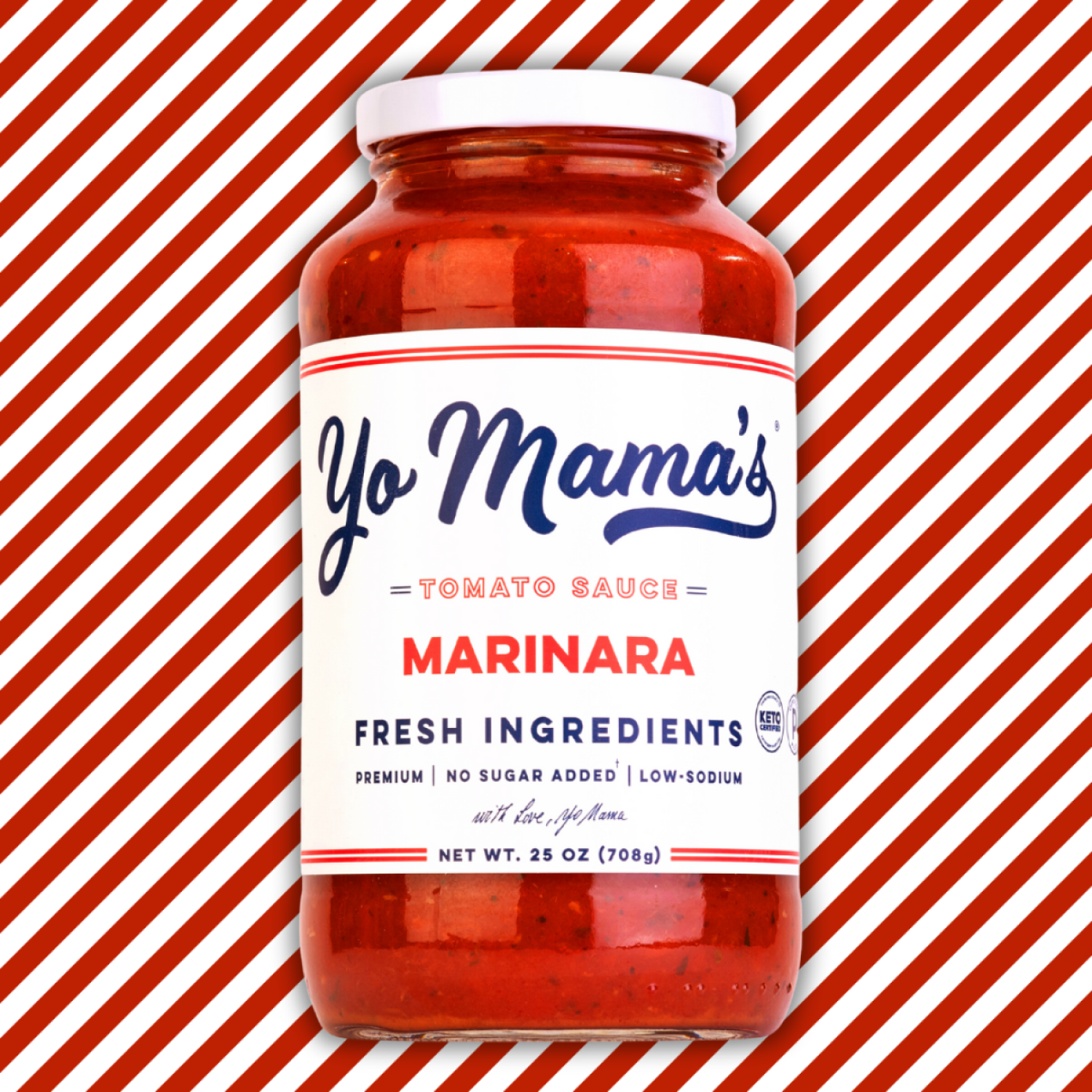 slide 4 of 8, Yo Mama's Marinara Tomato Sauce 25 oz, 25 oz
