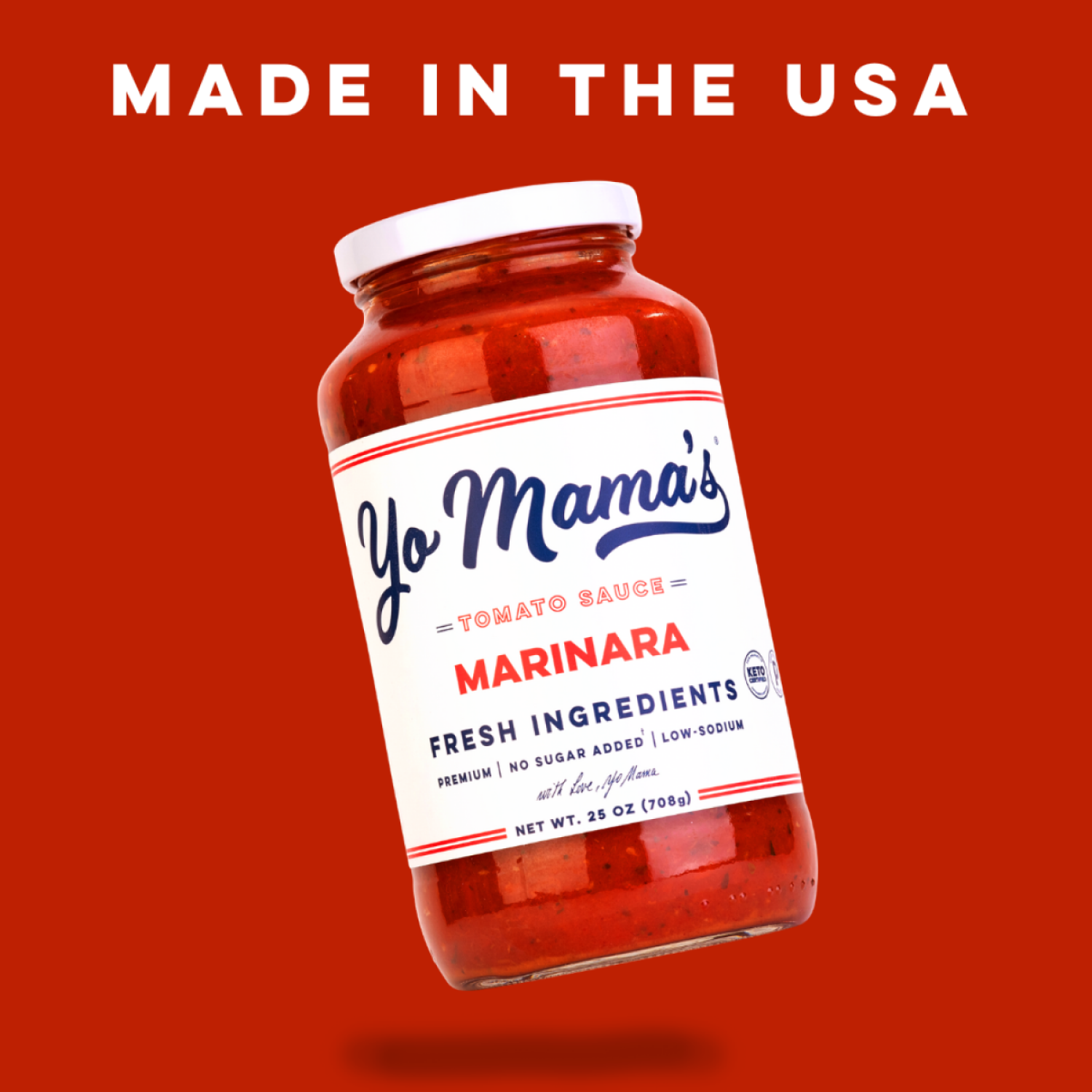slide 6 of 8, Yo Mama's Marinara Tomato Sauce 25 oz, 25 oz