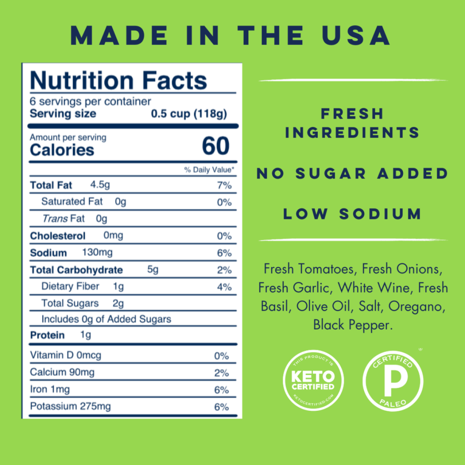 slide 2 of 8, Yo Mama's Basil Tomato Sauce 25 oz, 25 oz