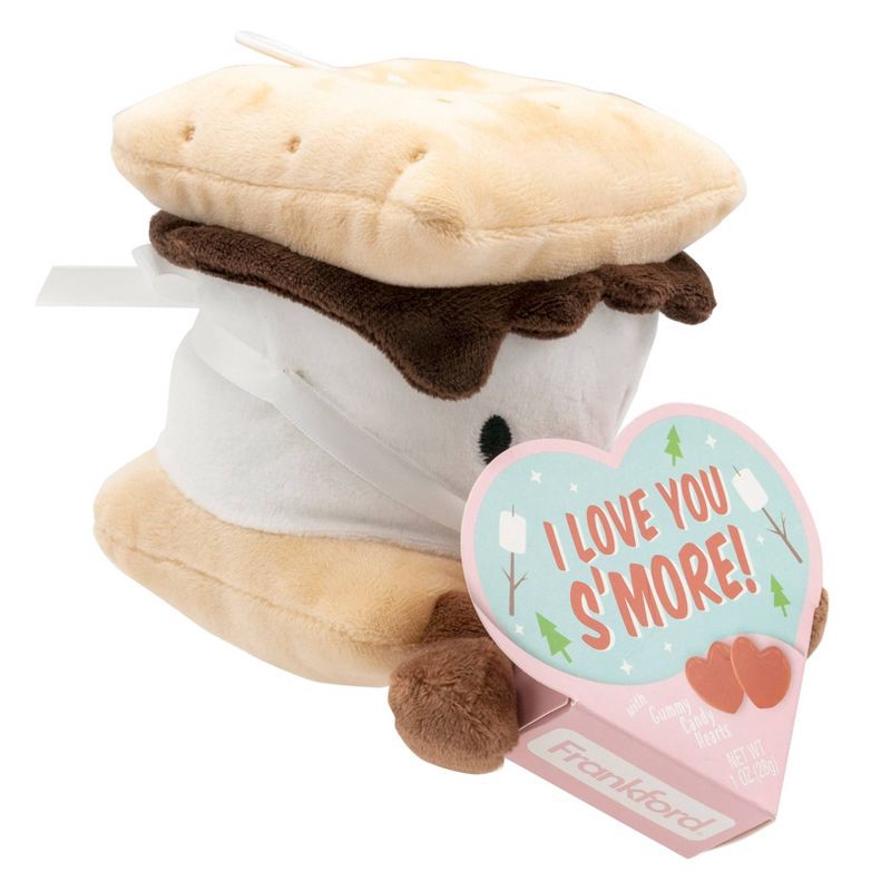 slide 6 of 7, Frankford Valentine's Day Smore Plush with Gummy Candy Hearts - 1oz, 1 oz