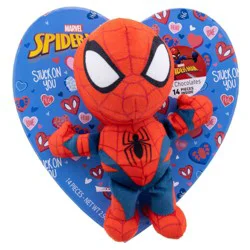 Galerie Spider-Man Valentine's Chocolate Heart Box with Plush - 2.96oz
