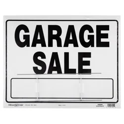 Hillman Garage Sale Sign with Frame, 6" x 24"