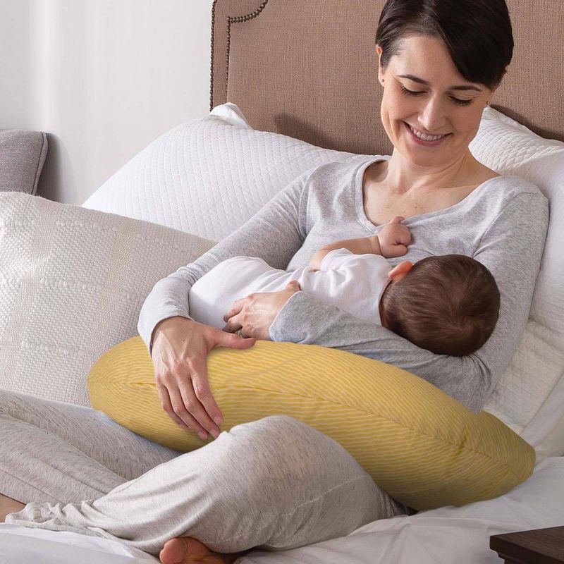 Boppy Original Support Nursing Pillow Cover - Ochre Striated 1 ct