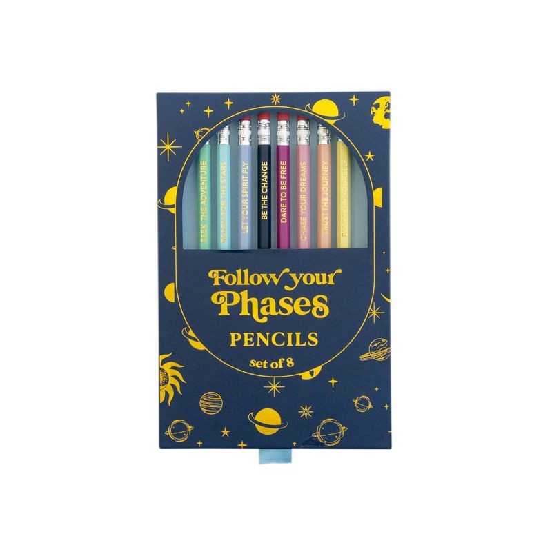 slide 1 of 10, Eccolo 8ct Follow Your Phrases Pencils, 8 ct