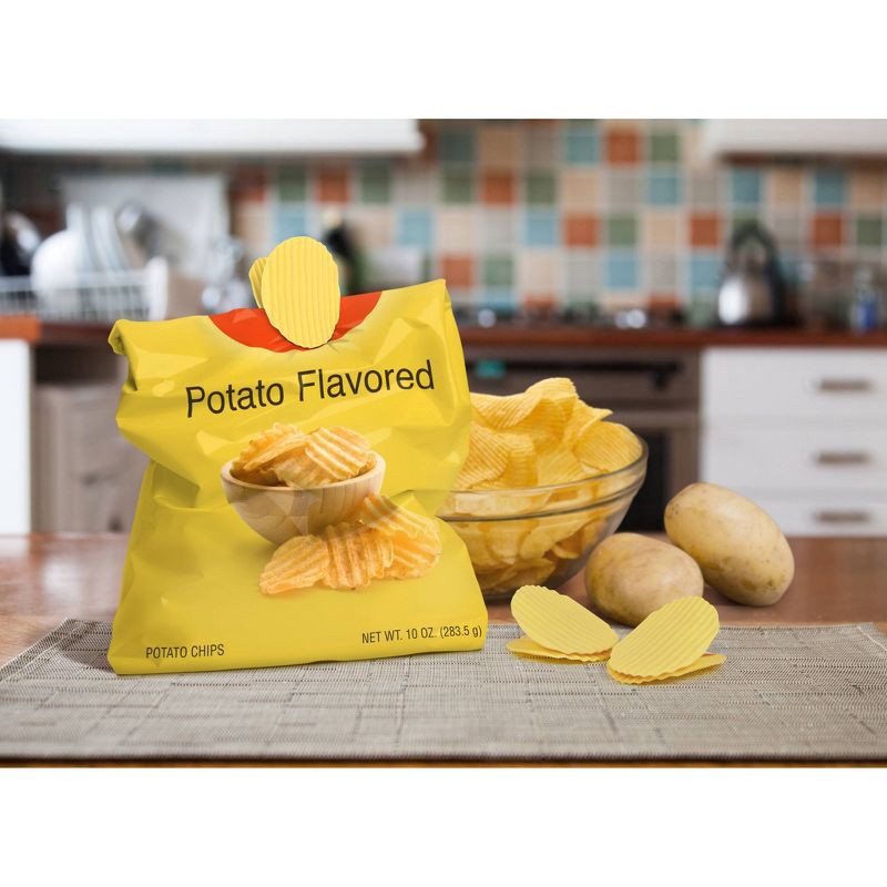 slide 3 of 3, Fred & Friends 4ct Potato Chip Clips Light Green, 4 ct