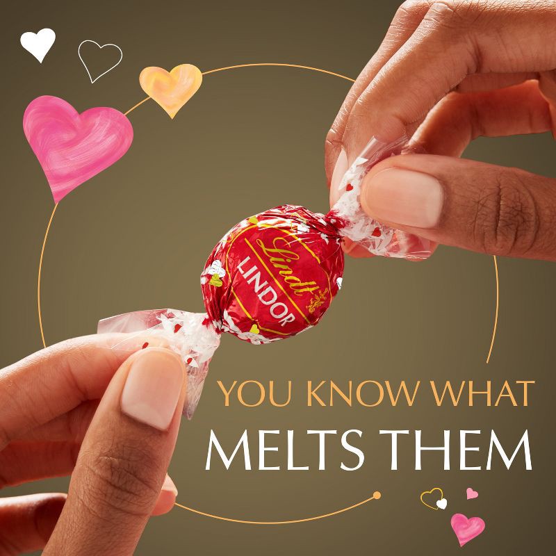 slide 5 of 8, Lindt Lindor Valentine's Assorted Chocolate Truffles Heart - 3oz, 3 oz