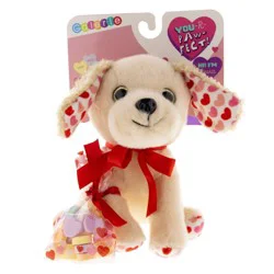 Galerie Valentine's Dog Plush with Candy Hearts - 0.93oz