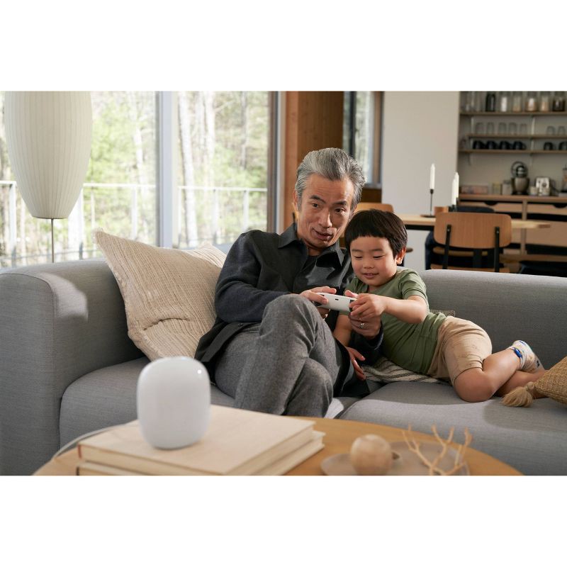 slide 5 of 7, Google Nest Wifi Pro - 2pk (Wi-Fi 6E) - Snow, 2 ct
