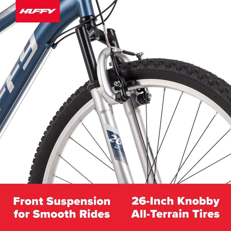 slide 14 of 16, Huffy Highland Mountain Bike - 26" Wheels - 21 Speeds - S/M - Blue, 1 ct