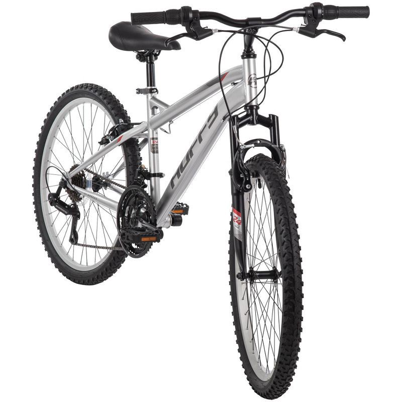 slide 3 of 16, Huffy Highland Mountain Bike - 24" Wheels - 21 Speeds - Silver, 1 ct