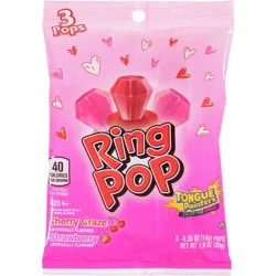 Valentine's Ring Pop Candy - 1oz/3pk