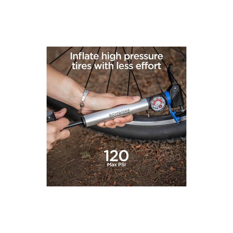 slide 7 of 10, Schwinn Airsport Plus Frame Pump, 1 ct