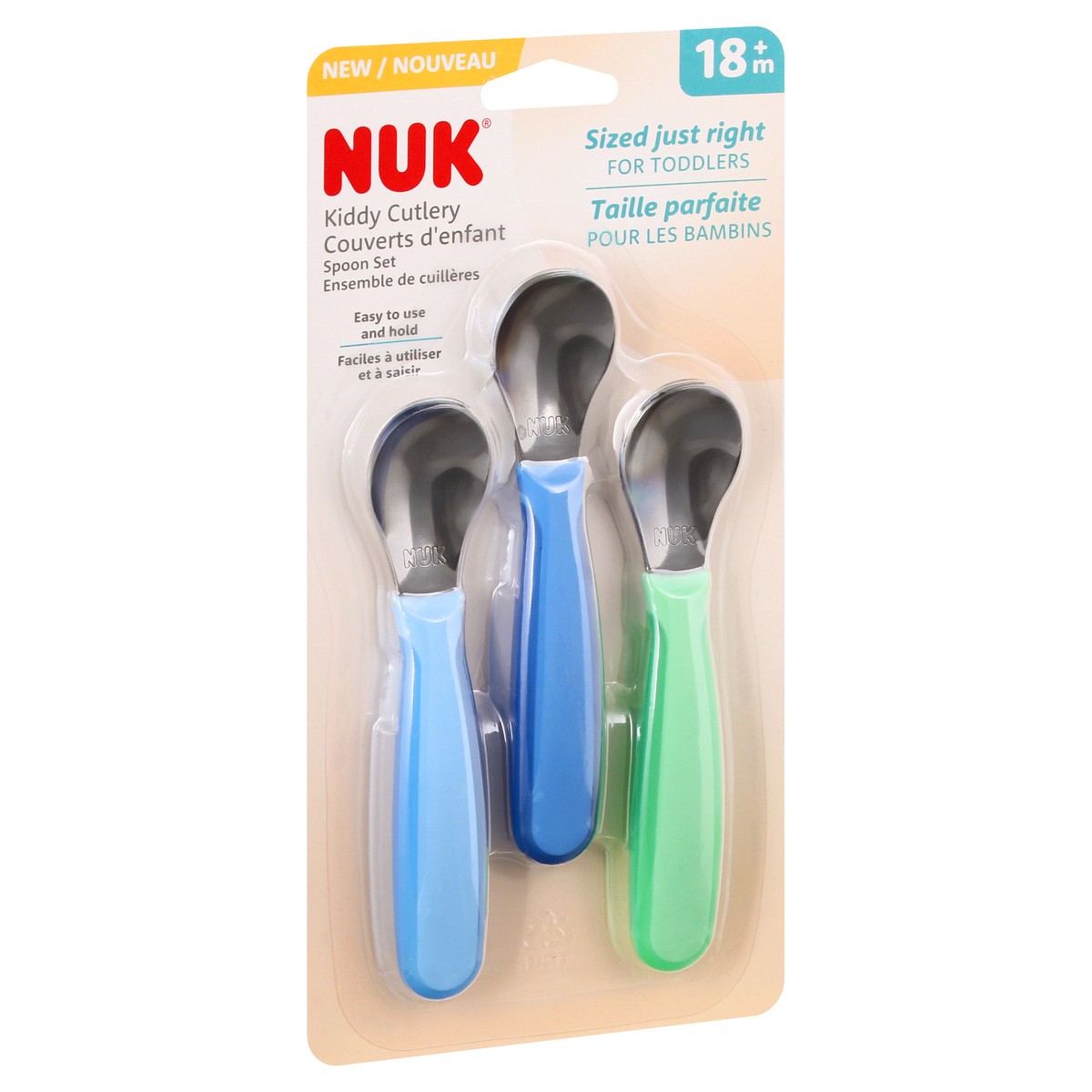 slide 2 of 9, Nuk Kids Cutlery Spoons, 3 ct