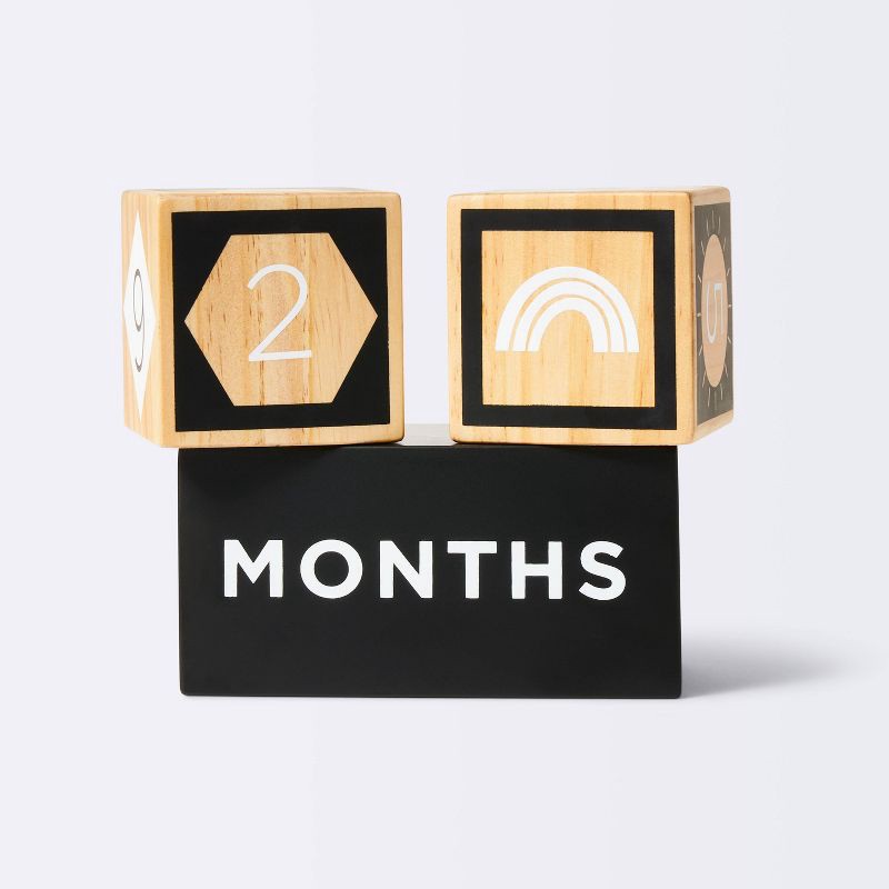 slide 3 of 3, Milestone Blocks - Black and White - Cloud Island™, 1 ct