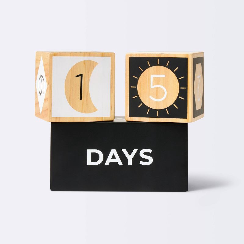 slide 1 of 3, Milestone Blocks - Black and White - Cloud Island™, 1 ct