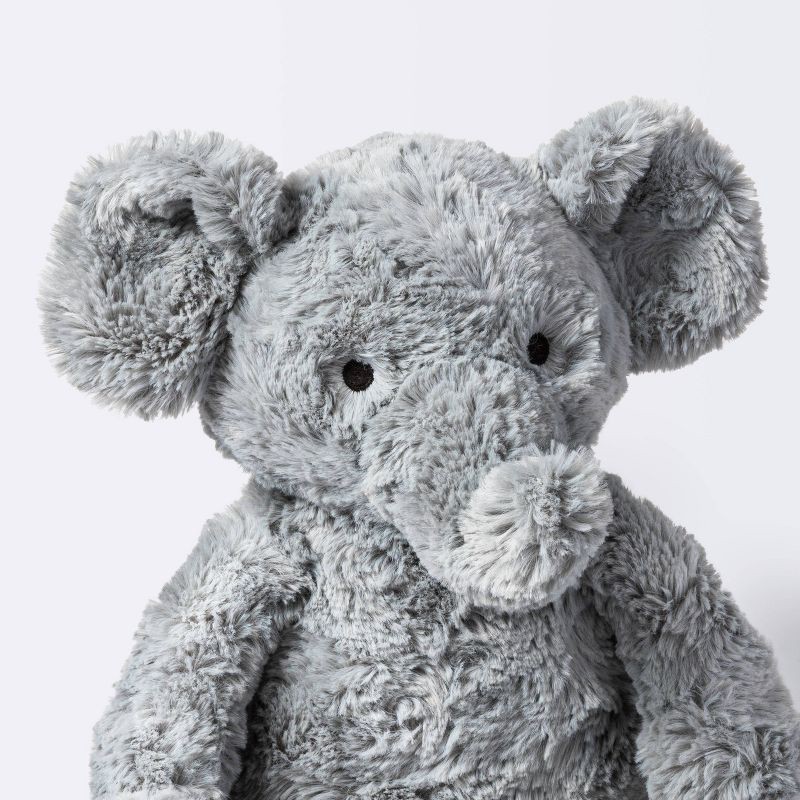 slide 3 of 3, Elephant Plush Animal with Mini Plush - Gray - 2pk - Cloud Island™, 2 ct