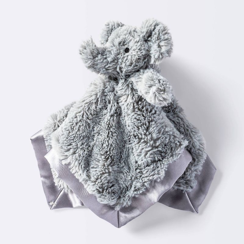 slide 1 of 3, Elephant Small Security Blanket - Gray - Cloud Island™, 1 ct