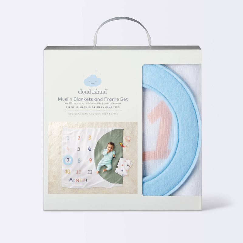 Cloud island muslin online blanket and frame set