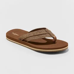 Men's Fred Flip Flop Sandals - Goodfellow & Co Tan M