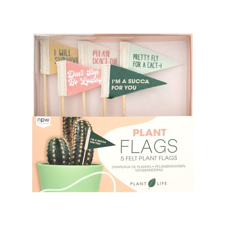 slide 2 of 4, NPW Plant Flags Lawn Decor, 1 ct