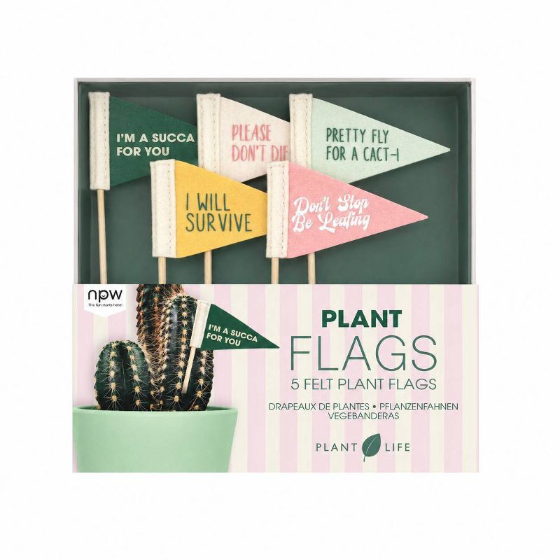 slide 1 of 4, NPW Plant Flags Lawn Decor, 1 ct