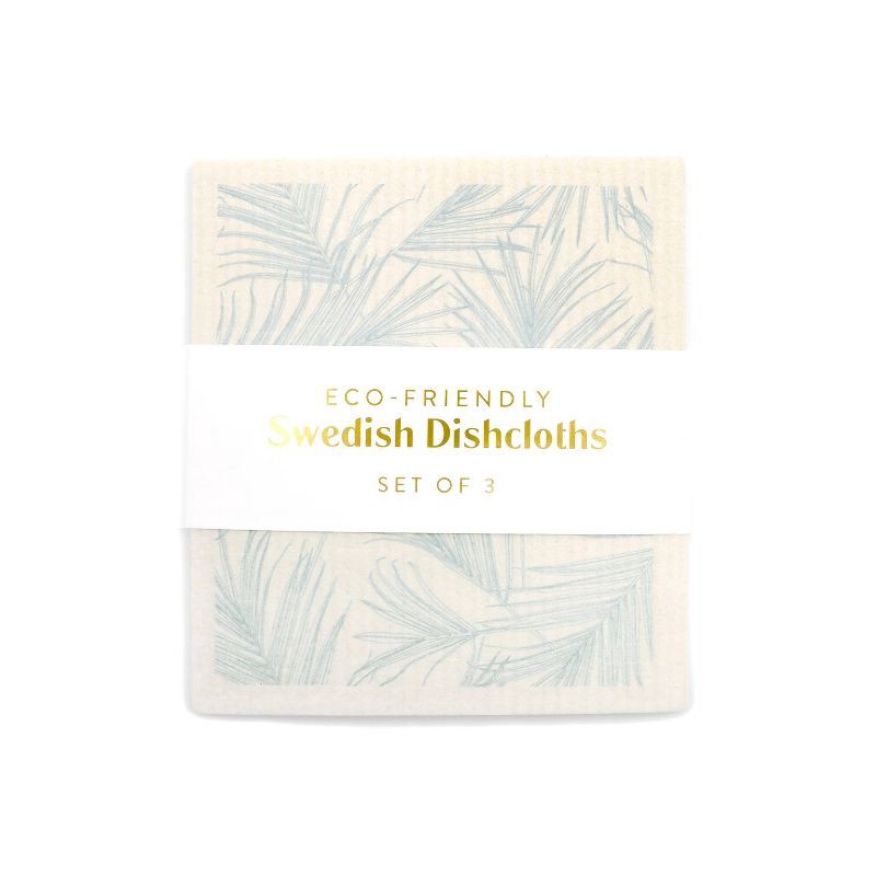 slide 1 of 4, DesignWorks Ink 3pk Botanical Swedish Dishcloths, 3 ct