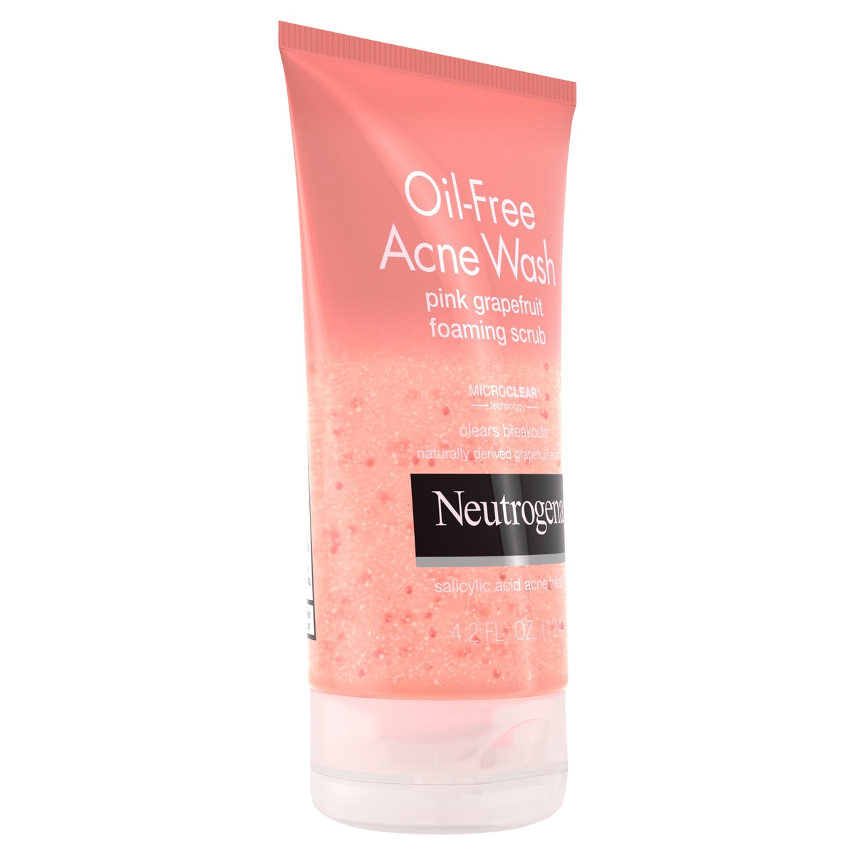 slide 2 of 6, Neutrogena Oil-Free Acne Wash Pink Grapefruit Foaming Scrub, 4.2 oz