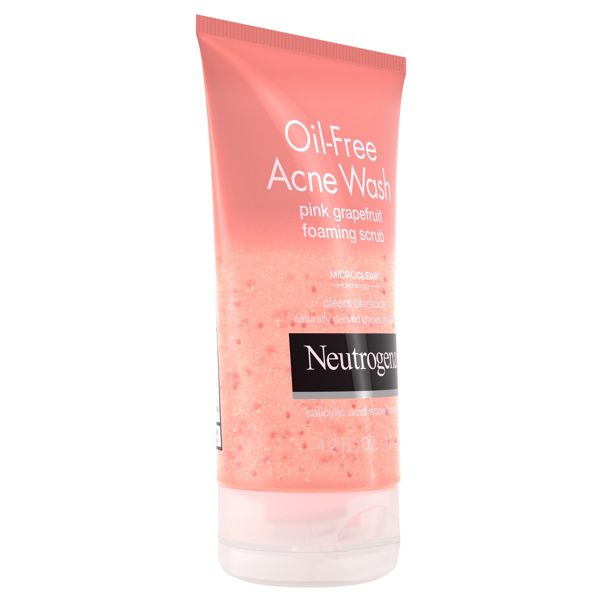 slide 2 of 7, Neutrogena Oil-free Acne Wash Pink Grapefruit Foaming Scrub, 4.2 fl oz