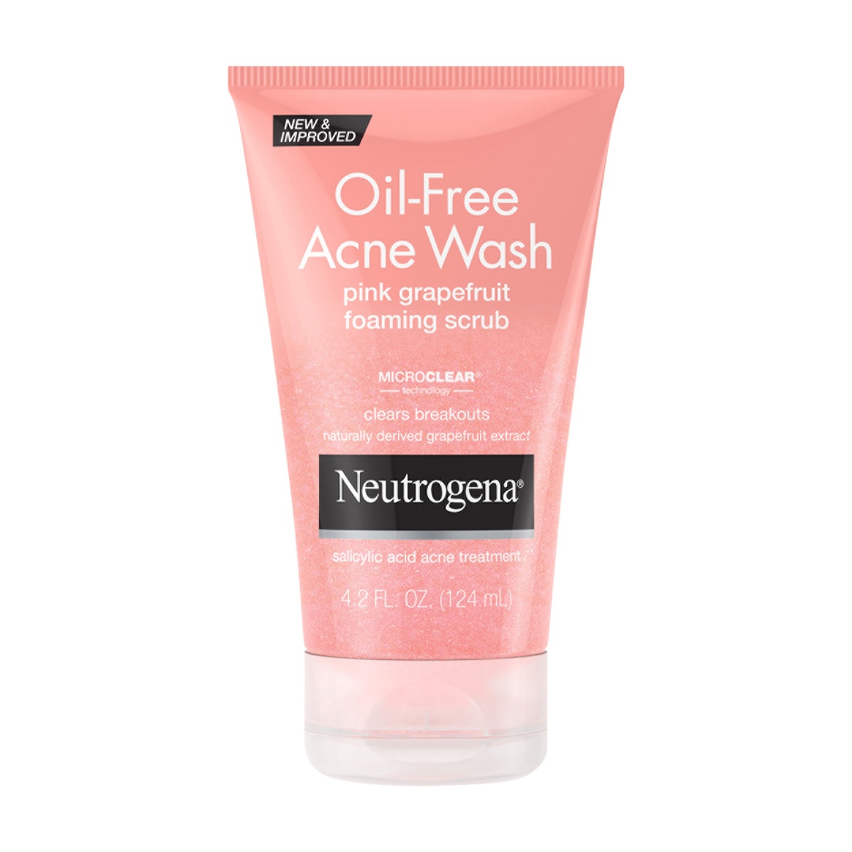 slide 1 of 6, Neutrogena Oil-Free Acne Wash Pink Grapefruit Foaming Scrub, 4.2 oz