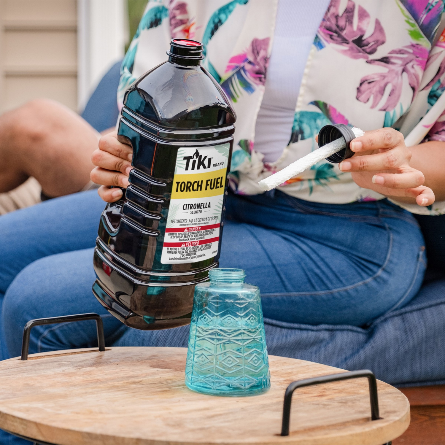 slide 2 of 3, OFF! Tiki Citronella with Lemongrass Fuel, 128 oz