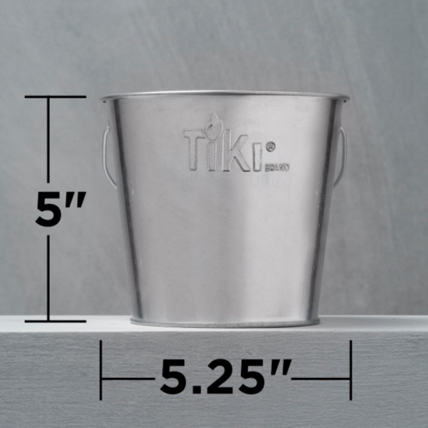 slide 3 of 5, Tiki Citronella Wax Outdoor Candle with Galvanized Bucket, 17 oz