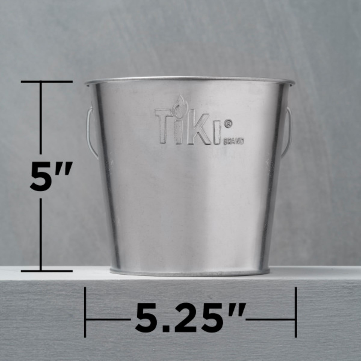 slide 2 of 5, Tiki Citronella Wax Outdoor Candle with Galvanized Bucket, 17 oz