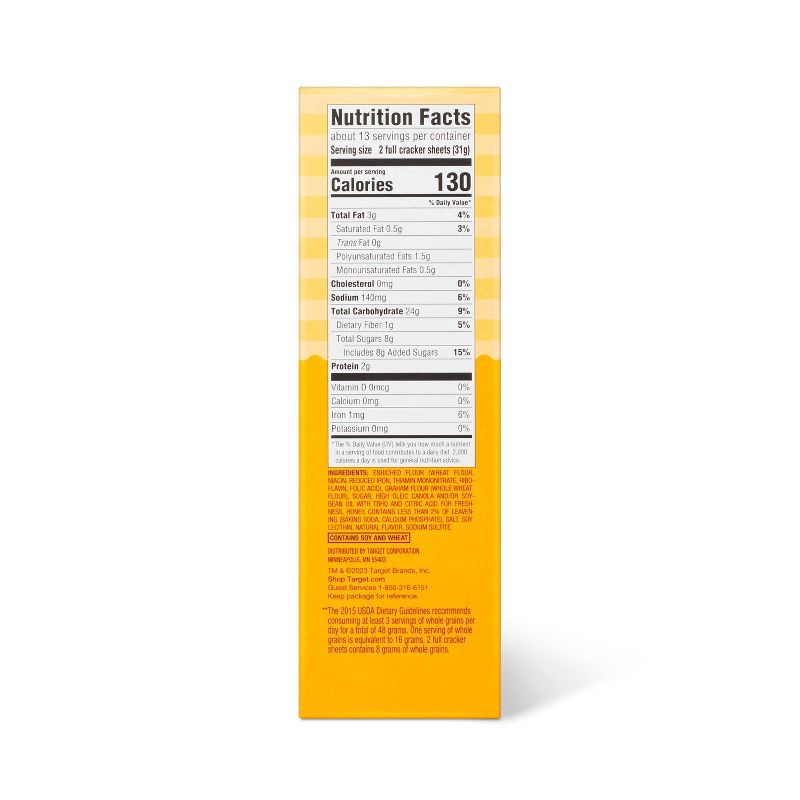 slide 3 of 4, Honey Graham Crackers - 14.4oz - Favorite Day™, 14.4 oz