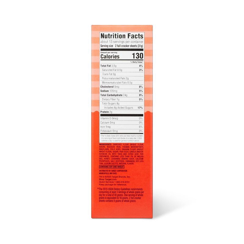 slide 3 of 4, Cinnamon Graham Crackers - 14.4oz - Favorite Day™, 14.4 oz