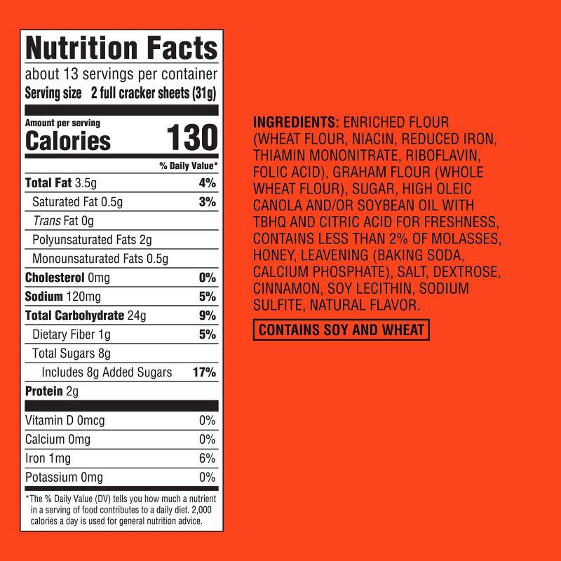 slide 5 of 5, Cinnamon Graham Crackers - 14.4oz - Favorite Day™, 14.4 oz
