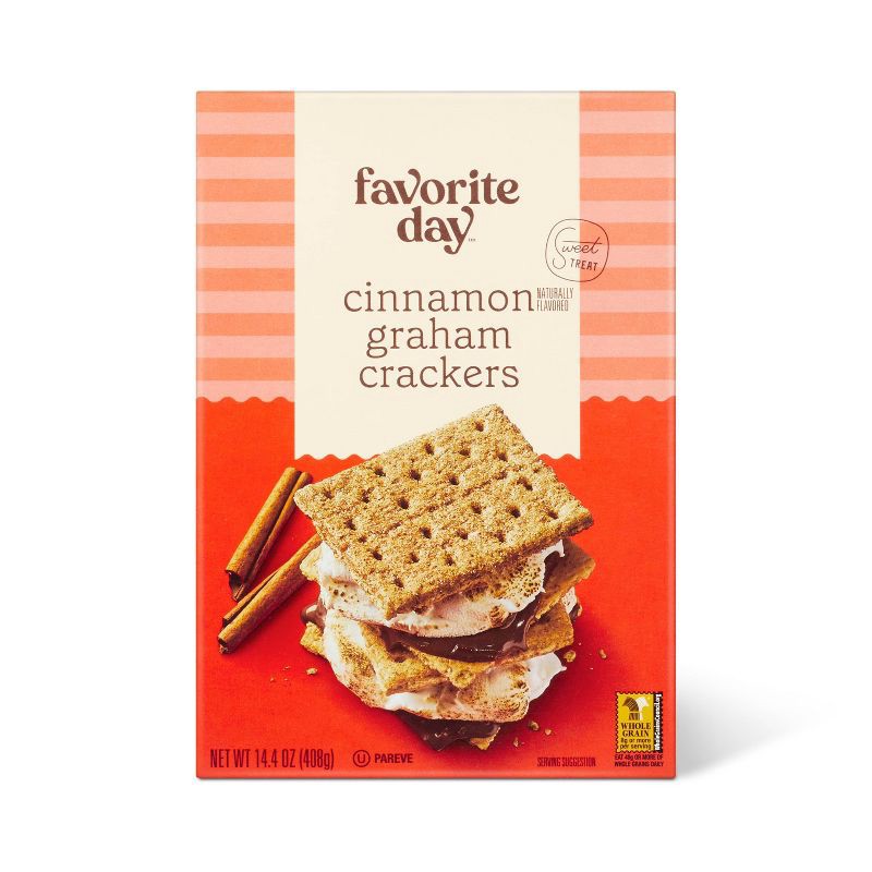 slide 1 of 4, Cinnamon Graham Crackers - 14.4oz - Favorite Day™, 14.4 oz