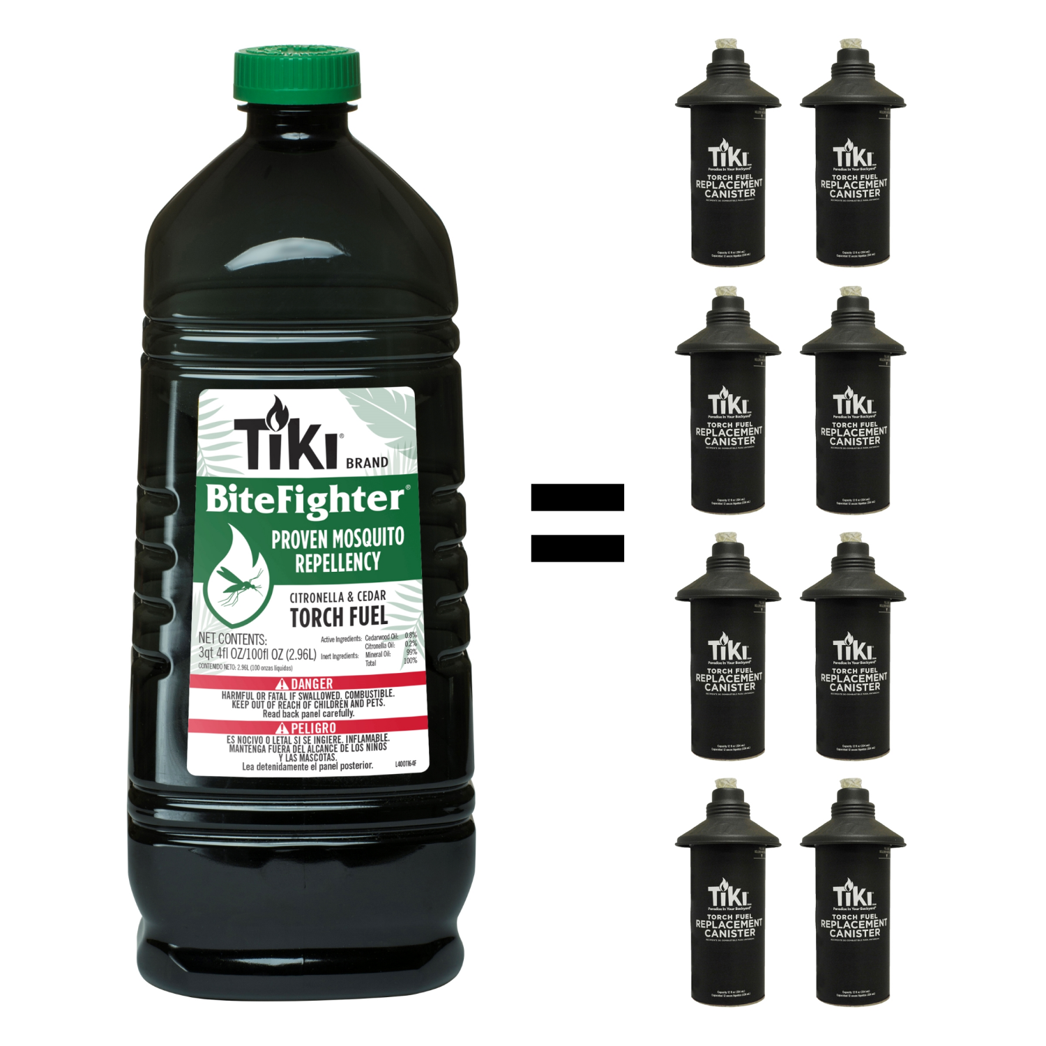 slide 2 of 2, Tiki Bite Fighter Citronella & Cedar Torch Fuel 100 fl oz, 100 fl oz
