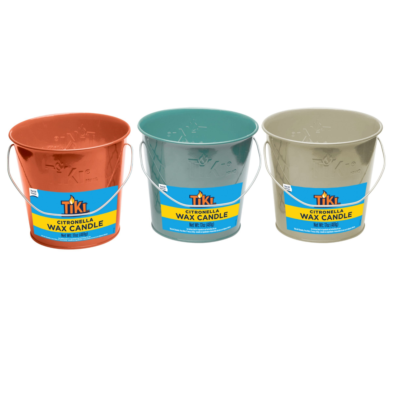 slide 1 of 5, Tiki Seaside Wax Bucket, 17 oz