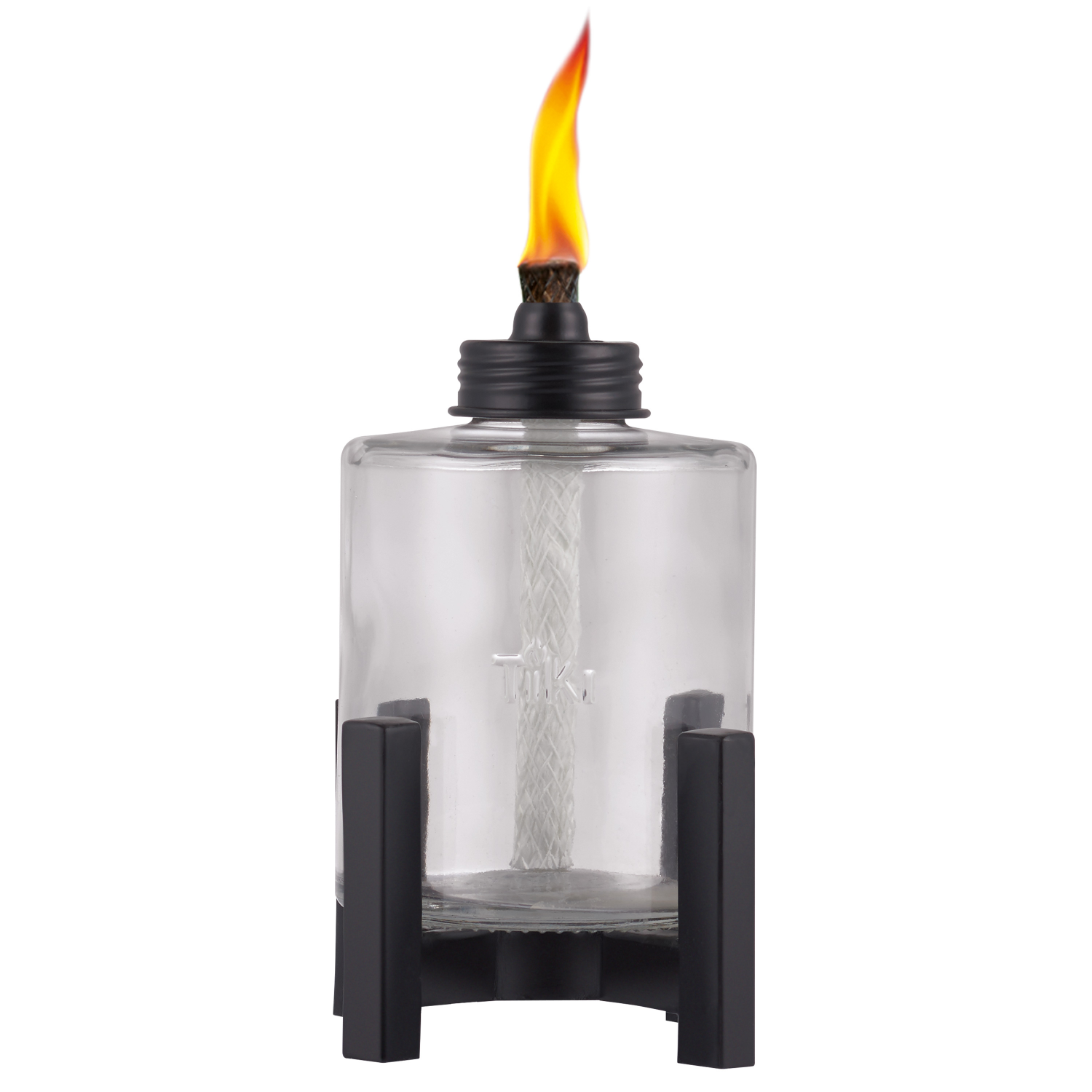 slide 1 of 1, Tiki Elevated Tall Glass Tabletop Outdoor Torch - TIKI, 1 ct