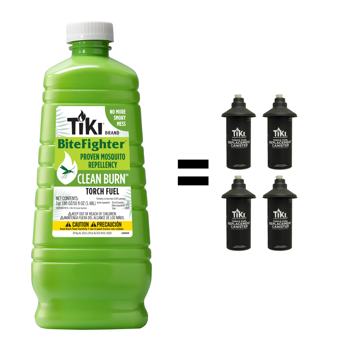 slide 2 of 2, Tiki Clean Burn Bitefighter Fuel, 50 oz