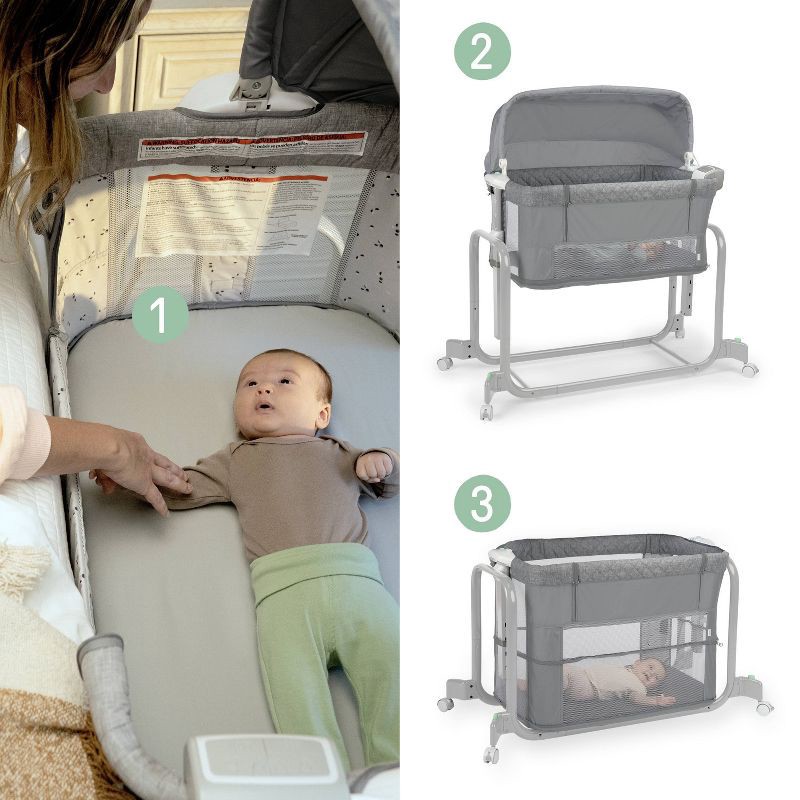 slide 2 of 17, Ingenuity Dream Hero Starlight 3-in-1 Co-Sleeping Bassinet - Lume, 1 ct